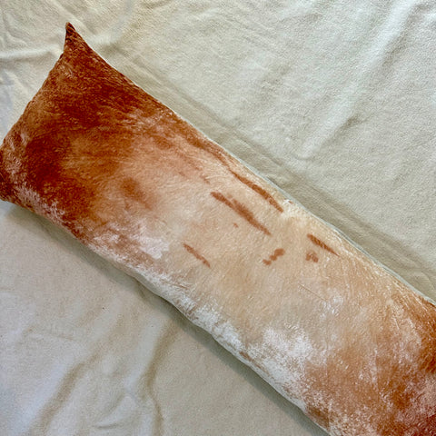 Imperfect Silk Velvet Lumbar Pillow, Desert Sunset